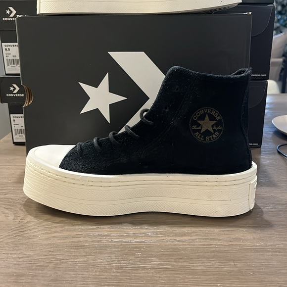NWT Converse Chuck Taylor All Star Modern Lift Platform Mono Suede - A05285C - Picture 2 of 10